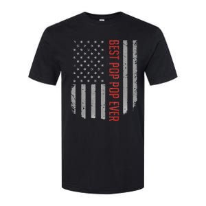 Best Pop Pop Ever American Flag Gifts For Father's day Softstyle CVC T-Shirt