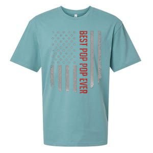 Best Pop Pop Ever American Flag Gifts For Father's day Sueded Cloud Jersey T-Shirt