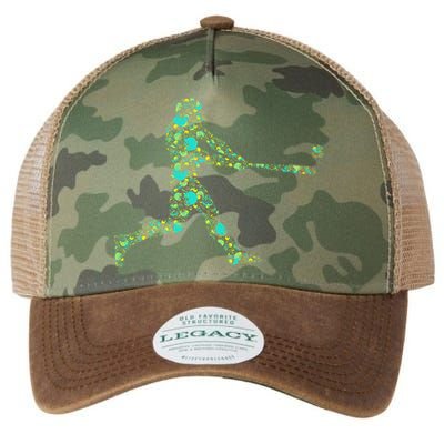Baseball Player Pattern Legacy Tie Dye Trucker Hat
