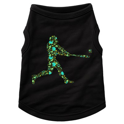 Baseball Player Pattern Doggie Tank
