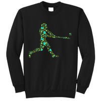 Baseball Player Pattern Sweatshirt