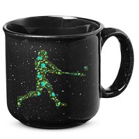 Baseball Player Pattern 15oz Campfire Ceramic Mug