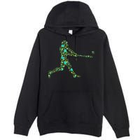 Baseball Player Pattern Premium Pullover Hoodie