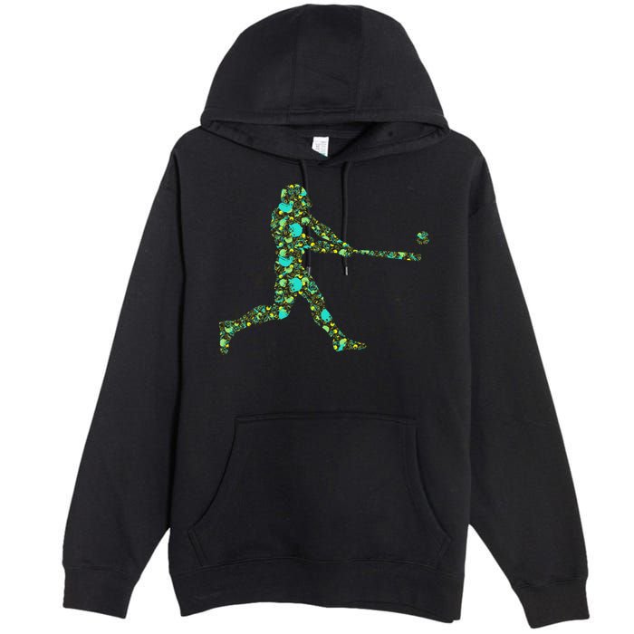 Baseball Player Pattern Premium Pullover Hoodie