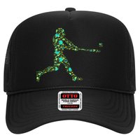 Baseball Player Pattern Trucker Hat