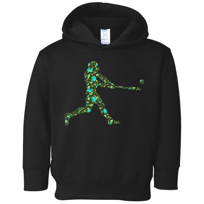 Baseball Player Pattern Toddler Hoodie