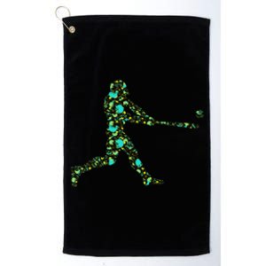 Baseball Player Pattern Platinum Collection Golf Towel