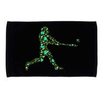 Baseball Player Pattern Microfiber Hand Towel