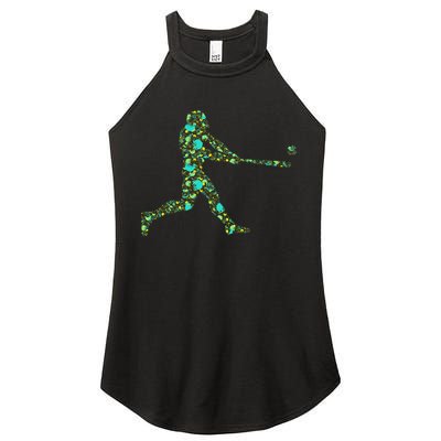 Baseball Player Pattern Women's Perfect Tri Rocker Tank