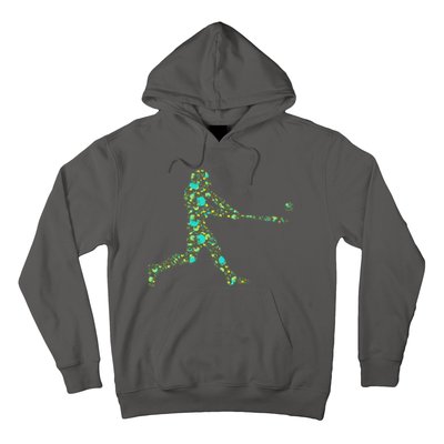 Baseball Player Pattern Hoodie