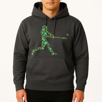 Baseball Player Pattern Hoodie