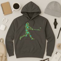 Baseball Player Pattern Hoodie