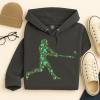 Baseball Player Pattern Hoodie