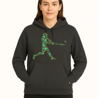 Baseball Player Pattern Hoodie