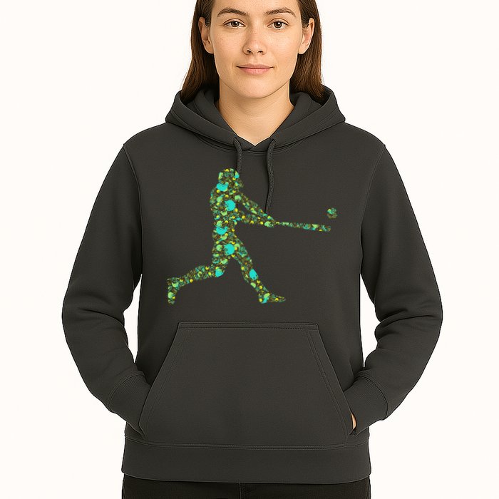 Baseball Player Pattern Hoodie