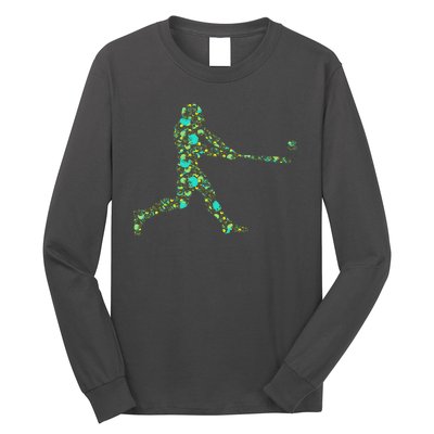 Baseball Player Pattern Long Sleeve Shirt