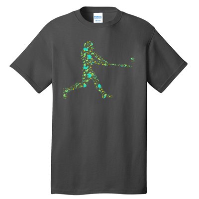 Baseball Player Pattern Tall T-Shirt