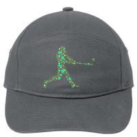 Baseball Player Pattern 7-Panel Snapback Hat
