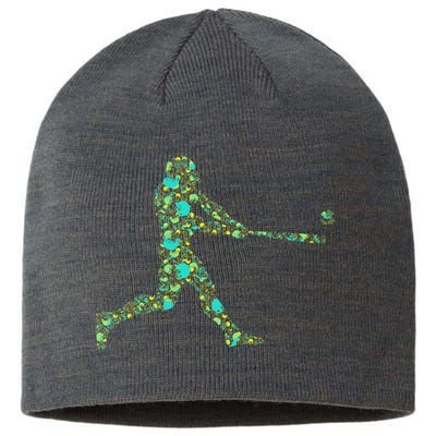 Baseball Player Pattern Sustainable Beanie