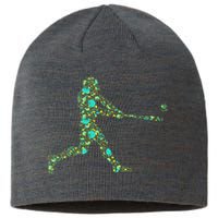 Baseball Player Pattern Sustainable Beanie
