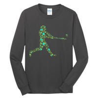 Baseball Player Pattern Tall Long Sleeve T-Shirt
