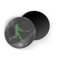 Baseball Player Pattern Magnet