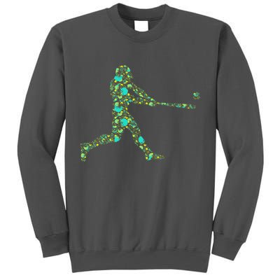 Baseball Player Pattern Tall Sweatshirt