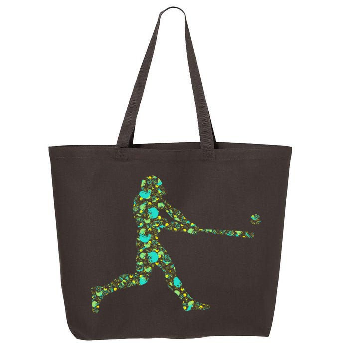 Baseball Player Pattern 25L Jumbo Tote