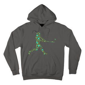 Baseball Player Pattern Tall Hoodie