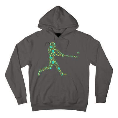 Baseball Player Pattern Tall Hoodie