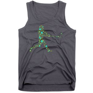 Baseball Player Pattern Tank Top