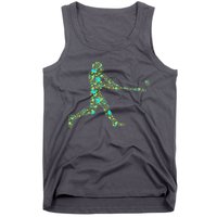 Baseball Player Pattern Tank Top