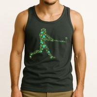 Baseball Player Pattern Tank Top