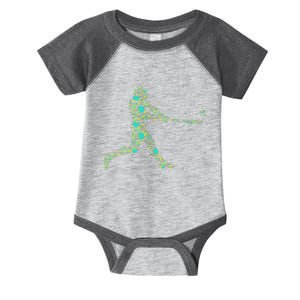 Baseball Player Pattern Infant Baby Jersey Bodysuit