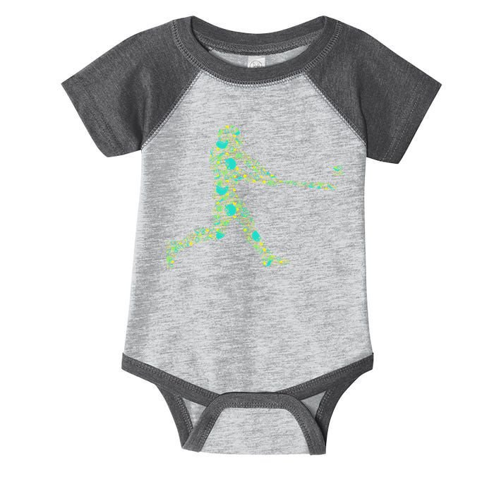 Baseball Player Pattern Infant Baby Jersey Bodysuit