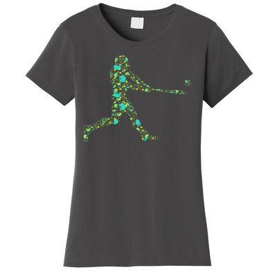 Baseball Player Pattern Women's T-Shirt