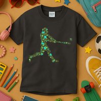 Baseball Player Pattern Kids T-Shirt