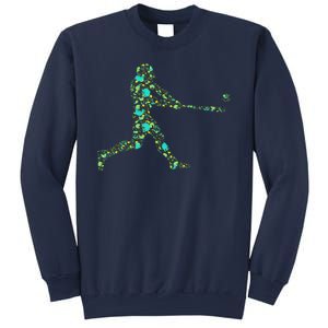 Baseball Player Pattern Sweatshirt