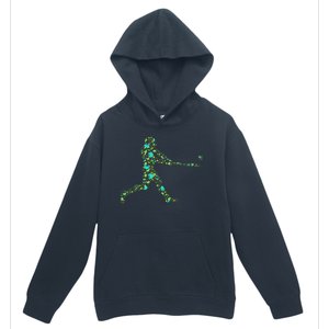 Baseball Player Pattern Urban Pullover Hoodie