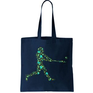 Baseball Player Pattern Tote Bag