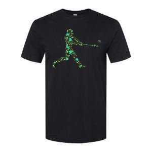 Baseball Player Pattern Softstyle CVC T-Shirt