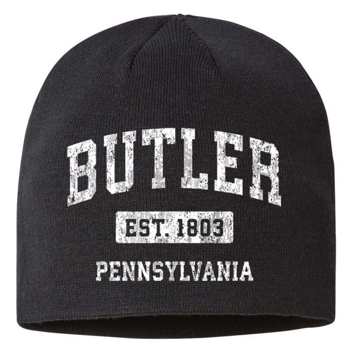 Butler Pennsylvania Pa Vintage Sports Established Sustainable Beanie