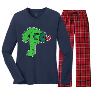 Big Phanatic P Premium Women's Long Sleeve Flannel Pajama Set 