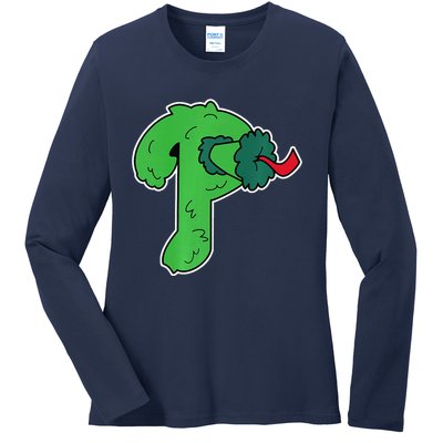 Big Phanatic P Premium Ladies Long Sleeve Shirt