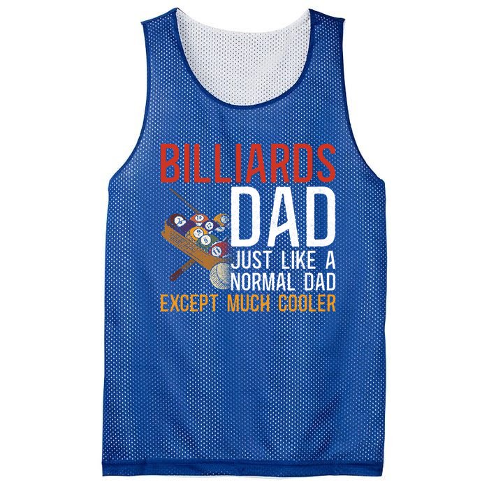 Billiards Pool Player Ball Dad Billiards Dad Just Like A Gift Mesh Reversible Basketball Jersey Tank