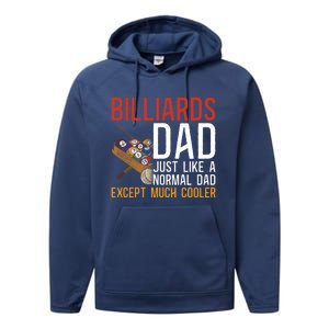 Billiards Pool Player Ball Dad Billiards Dad Just Like A Gift Performance Fleece Hoodie