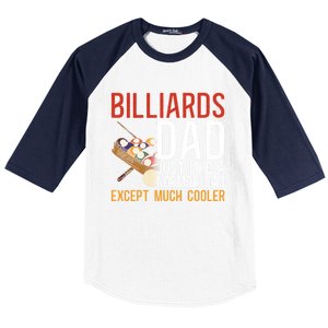 Billiards Pool Player Ball Dad Billiards Dad Just Like A Gift Baseball Sleeve Shirt