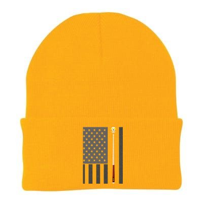 Billiards Pool Player Table Usa Us American Flag Meaningful Gift Knit Cap Winter Beanie