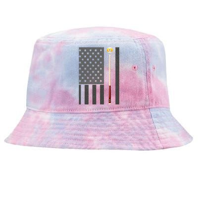 Billiards Pool Player Table Usa Us American Flag Meaningful Gift Tie-Dyed Bucket Hat