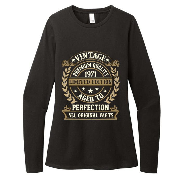 Birthday Premium Quality 1971 Birthday Mom Dad Gift 52nd Birthday Womens CVC Long Sleeve Shirt